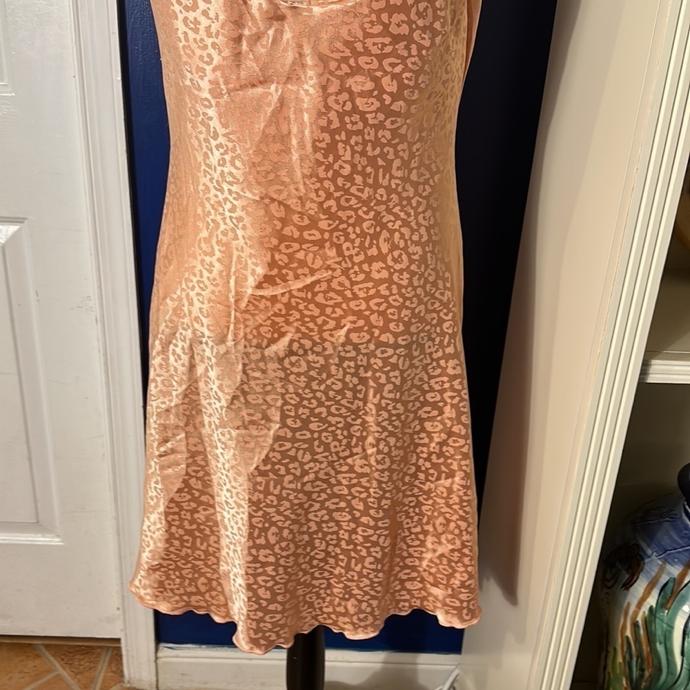 Women’s See You Monday Pink Animal Print Slip Dress Size Large - Picture 7 of 10
